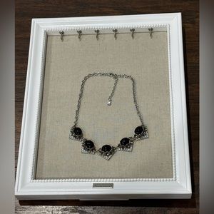 Stella & Dot Women's Black, Smokey Gray, Clear, Silver & Gold Color Neck…